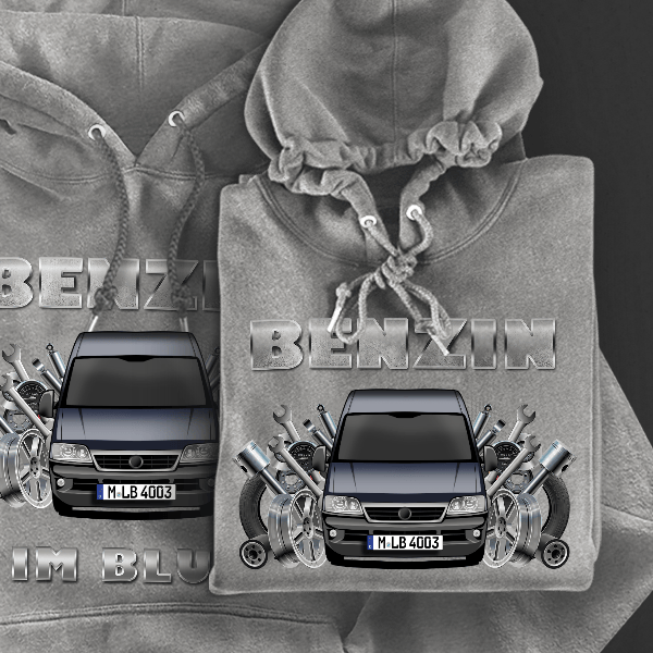 Ducato Hoodie für Damen u. Herren personalisiert mit deinem Auto u. Kennzeichen!