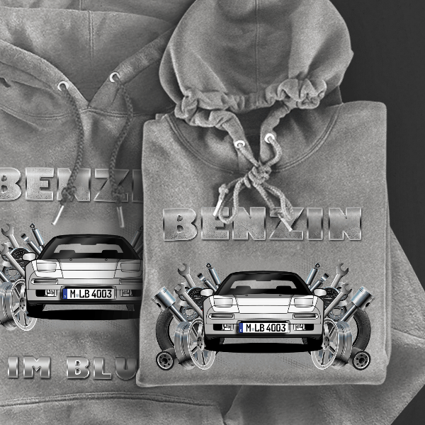 NSX Type R Hoodie für Damen u. Herren personalisiert mit deinem Auto u. Kennzeichen!