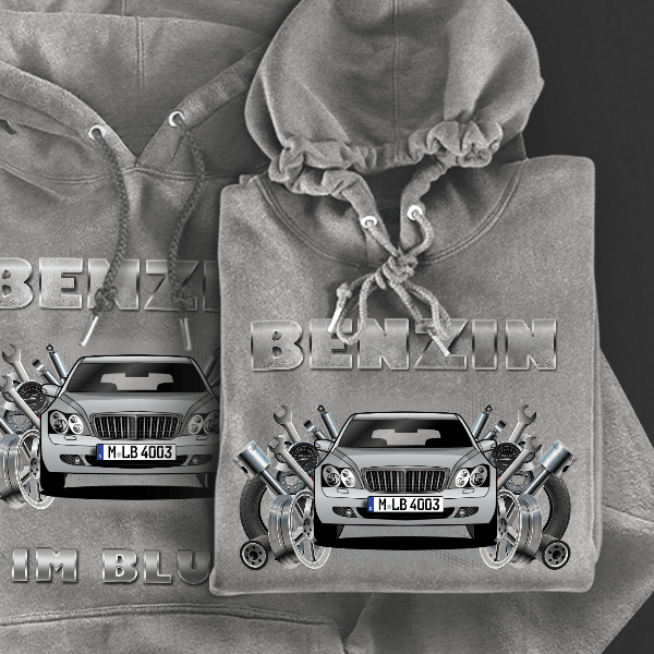 62 S Hoodie für Damen u. Herren personalisiert mit deinem Auto u. Kennzeichen!