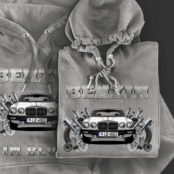 XJ Hoodie für Damen u. Herren personalisiert mit deinem Auto u. Kennzeichen!
