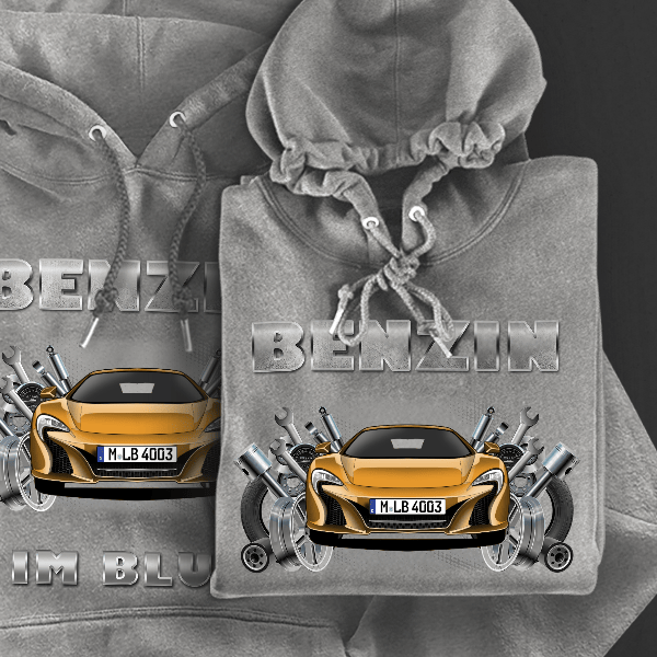 650 S Spider Hoodie für Damen u. Herren personalisiert mit deinem Auto u. Kennzeichen!