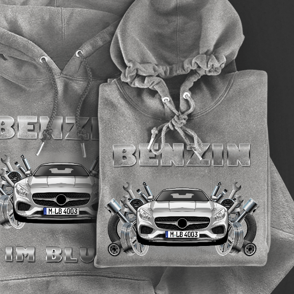 AMG GTC Hoodie für Damen u. Herren personalisiert mit deinem Auto u. Kennzeichen!
