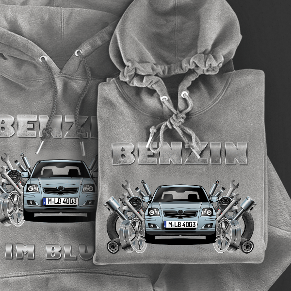 Avensis Limousine Hoodie für Damen u. Herren personalisiert mit deinem Auto u. Kennzeichen!