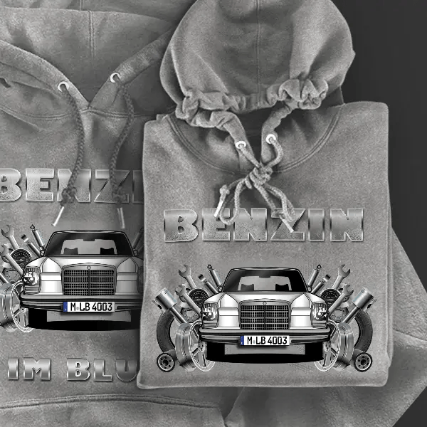 W 114 230 8 Hoodie für Damen u. Herren personalisiert mit deinem Auto u. Kennzeichen!
