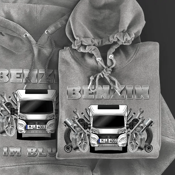 Profila RS 675 SB Hoodie für Damen u. Herren personalisiert mit deinem Wohnwagen u. Kennzeichen!