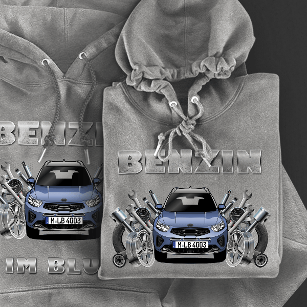 Stonic GT Line Hoodie für Damen u. Herren personalisiert mit deinem Auto u. Kennzeichen!