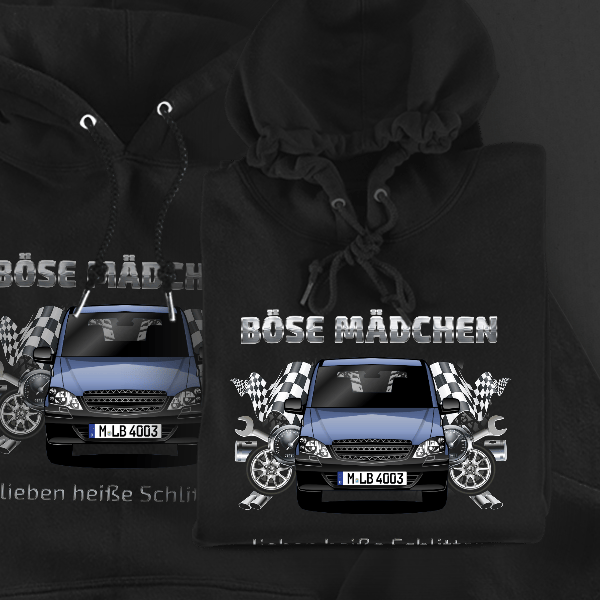 Vito Hoodie für Damen u. Herren personalisiert mit deinem Auto u. Kennzeichen!