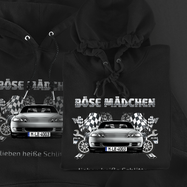 SC400 Hoodie für Damen u. Herren personalisiert mit deinem Auto u. Kennzeichen!