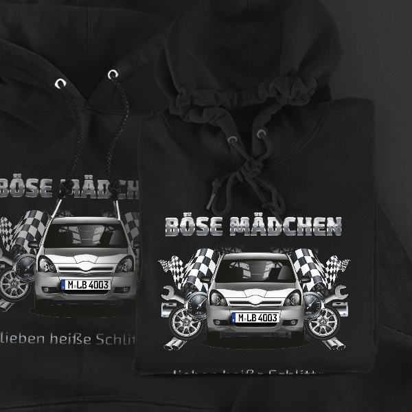 Corolla Verso Hoodie für Damen u. Herren personalisiert mit deinem Auto u. Kennzeichen!