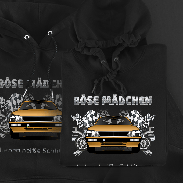 505 Hoodie für Damen u. Herren personalisiert mit deinem Auto u. Kennzeichen!