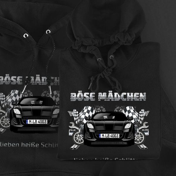 F-Type S Coupe Hoodie für Damen u. Herren personalisiert mit deinem Auto u. Kennzeichen!
