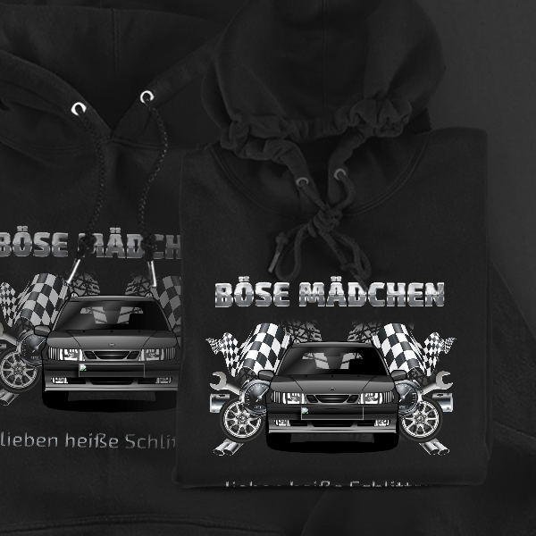 9-5 Combi Hoodie für Damen u. Herren personalisiert mit deinem Auto u. Kennzeichen!