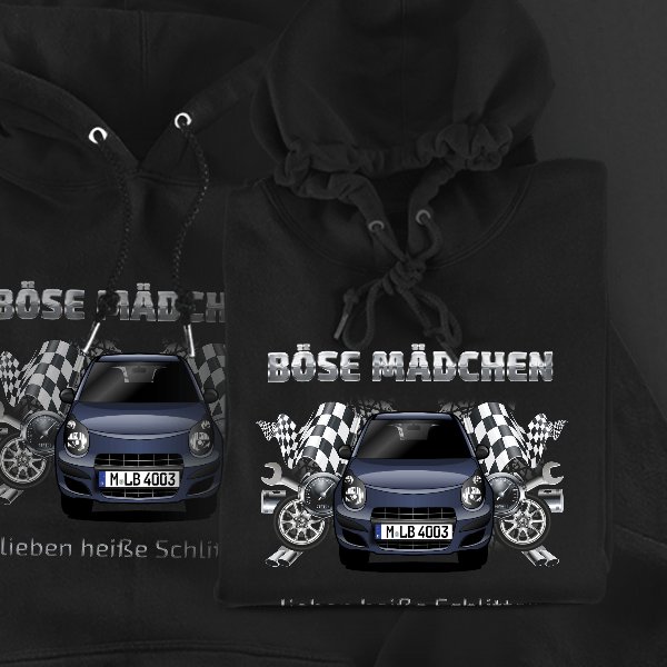 Alto Hoodie für Damen u. Herren personalisiert mit deinem Auto u. Kennzeichen!