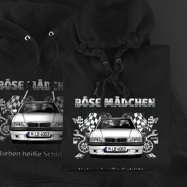 200er-Reihe Cabriolet Hoodie für Damen u. Herren personalisiert mit deinem Auto u. Kennzeichen!
