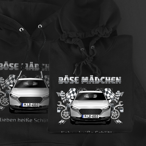 CX-30 Hoodie für Damen u. Herren personalisiert mit deinem Auto u. Kennzeichen!
