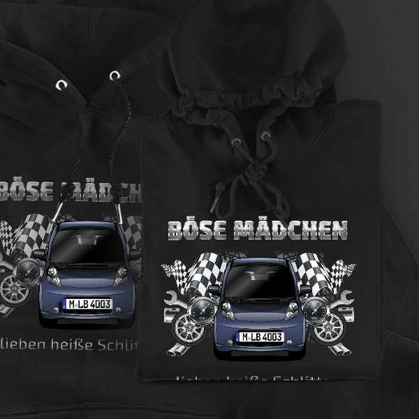 C-Zero Hoodie für Damen u. Herren personalisiert mit deinem Auto u. Kennzeichen!
