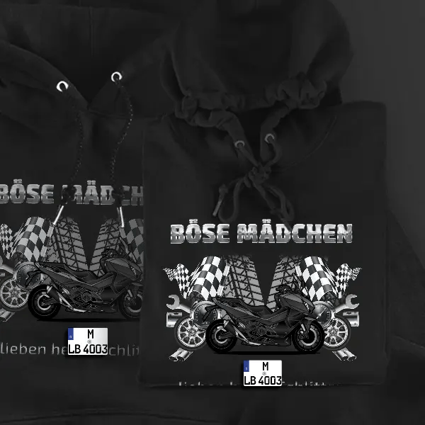 Forza 750 Hoodie für Damen u. Herren personalisiert mit deinem Motorrad u. Kennzeichen!