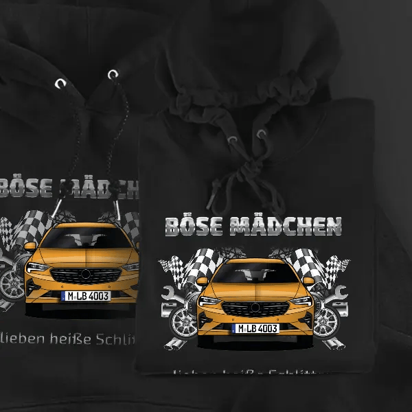 Insignia Sports Tourer Hoodie für Damen u. Herren personalisiert mit deinem Auto u. Kennzeichen!