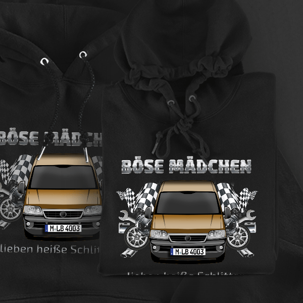 Ducato Hoodie für Damen u. Herren personalisiert mit deinem Auto u. Kennzeichen!