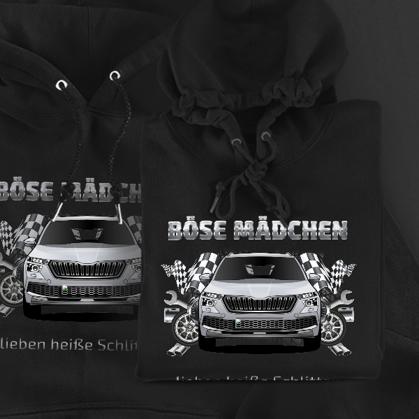 Kamiq Hoodie für Damen u. Herren personalisiert mit deinem Auto u. Kennzeichen!