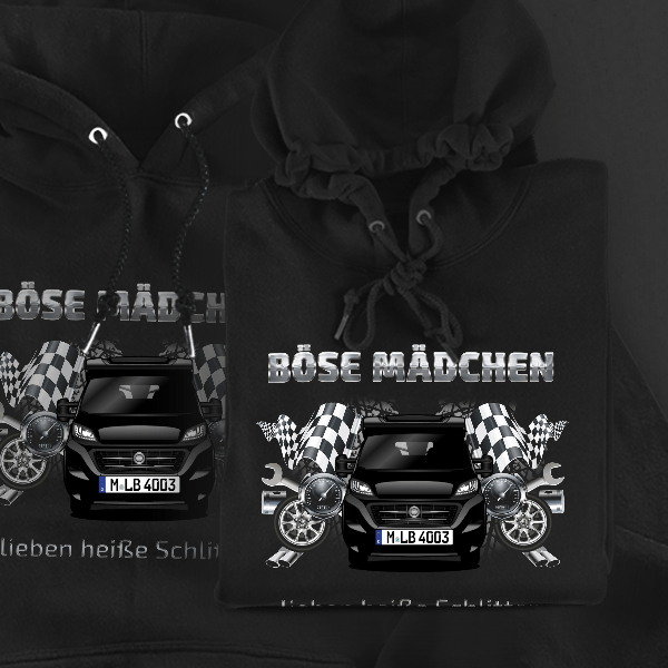 337 Hoodie für Damen u. Herren personalisiert mit deinem Wohnwagen u. Kennzeichen!