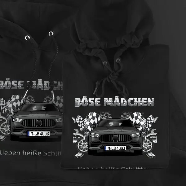 C 43 AMG Hoodie für Damen u. Herren personalisiert mit deinem Auto u. Kennzeichen!