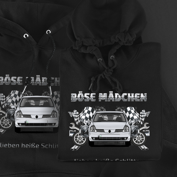Vel Satis Hoodie für Damen u. Herren personalisiert mit deinem Auto u. Kennzeichen!