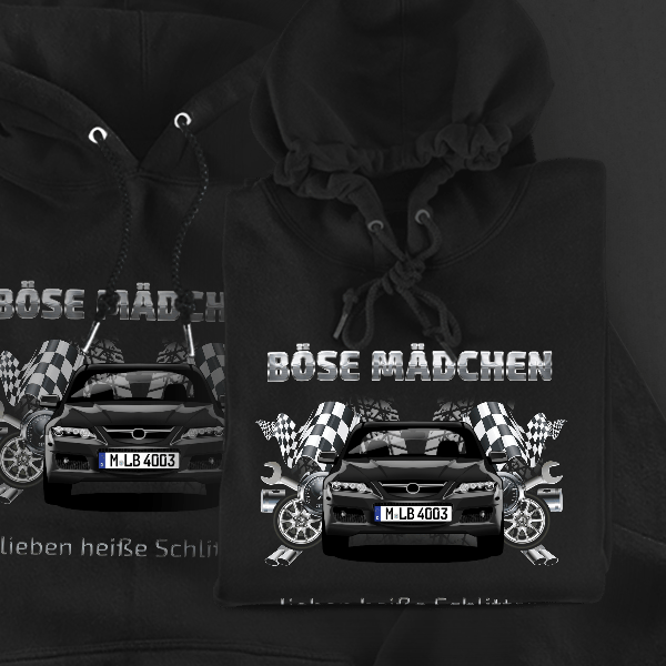 6 MPS Hoodie für Damen u. Herren personalisiert mit deinem Auto u. Kennzeichen!