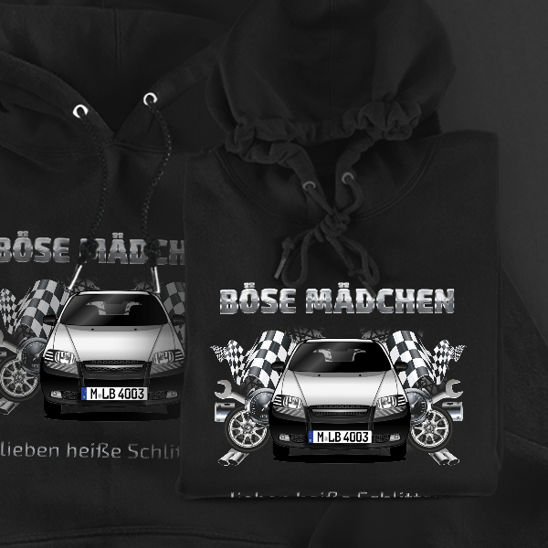 Kalos (5-Türer) Hoodie für Damen u. Herren personalisiert mit deinem Auto u. Kennzeichen!