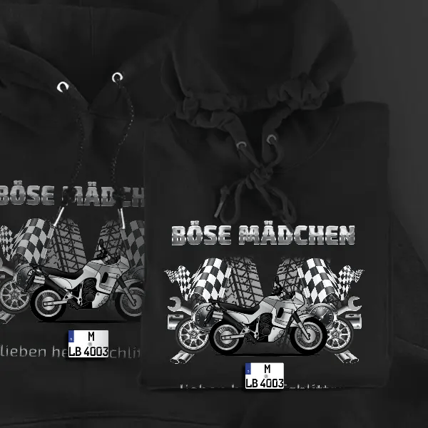 Transalp XL600V PD06 Hoodie für Damen u. Herren personalisiert mit deinem Motorrad u. Kennzeichen!