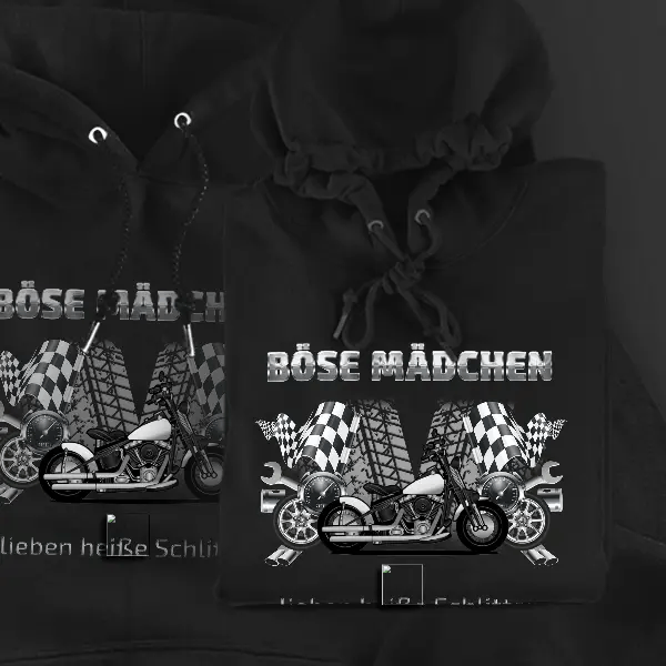 Cross Bones Hoodie für Damen u. Herren personalisiert mit deinem Motorrad u. Kennzeichen!