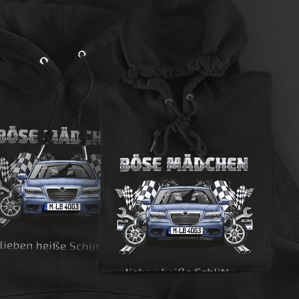 Thema Hoodie für Damen u. Herren personalisiert mit deinem Auto u. Kennzeichen!