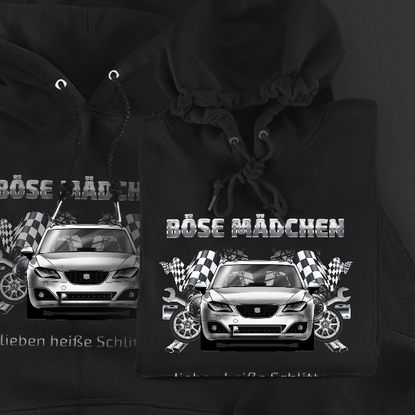 Exeo Combi Hoodie für Damen u. Herren personalisiert mit deinem Auto u. Kennzeichen!