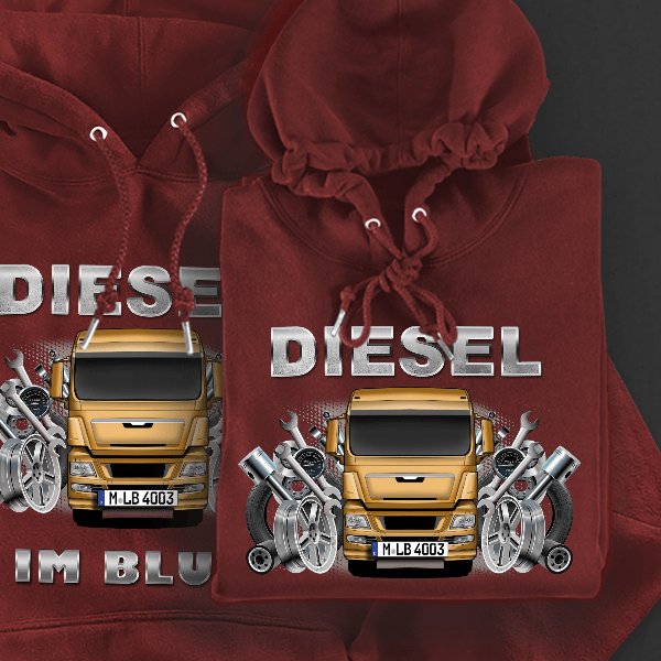 TGX 18.440 Hoodie für Damen u. Herren personalisiert mit deinem LKW u. Kennzeichen!
