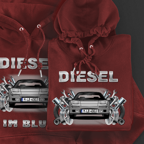 NSX Type R Hoodie für Damen u. Herren personalisiert mit deinem Auto u. Kennzeichen!