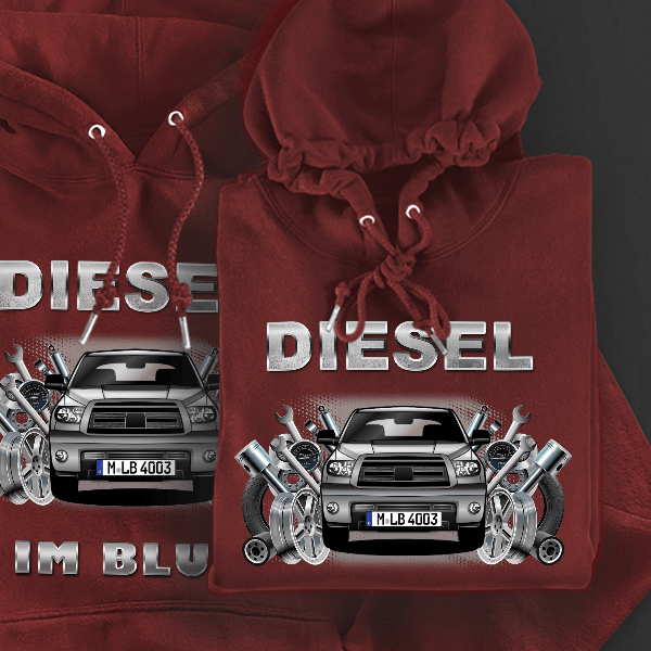 Tundra Hoodie für Damen u. Herren personalisiert mit deinem Auto u. Kennzeichen!