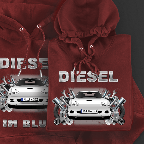 3000GT Hoodie für Damen u. Herren personalisiert mit deinem Auto u. Kennzeichen!
