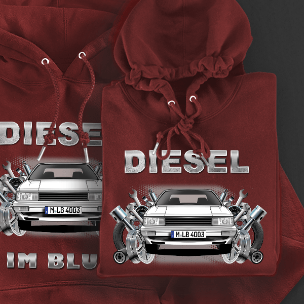 200 Hoodie für Damen u. Herren personalisiert mit deinem Auto u. Kennzeichen!