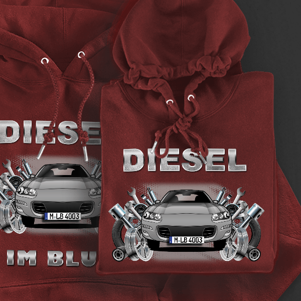 Camaro Coupe Hoodie für Damen u. Herren personalisiert mit deinem Auto u. Kennzeichen!