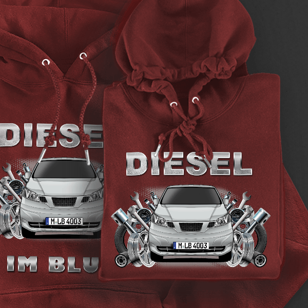 NV200 Hoodie für Damen u. Herren personalisiert mit deinem Auto u. Kennzeichen!