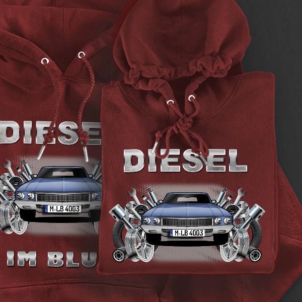Skylark Limousine Hoodie für Damen u. Herren personalisiert mit deinem Auto u. Kennzeichen!