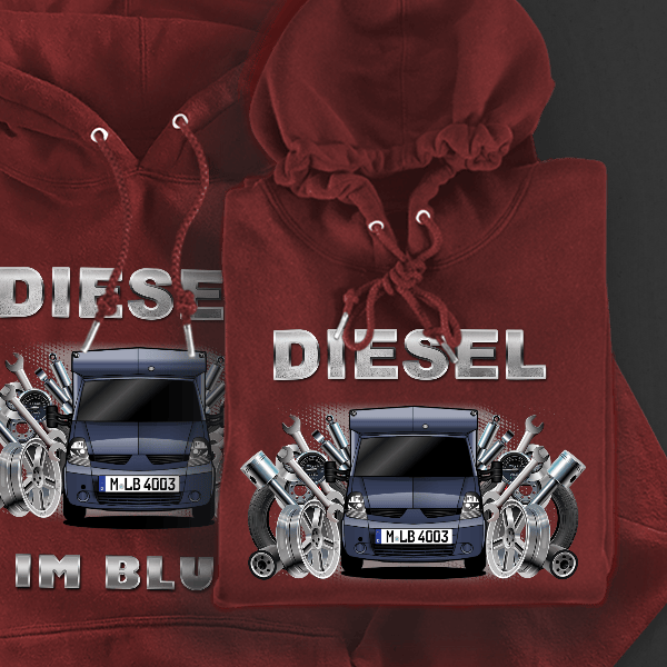 670 Hoodie für Damen u. Herren personalisiert mit deinem Wohnwagen u. Kennzeichen!