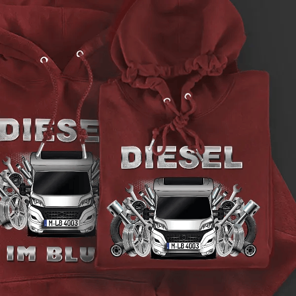 Kreos L 5009 Hoodie für Damen u. Herren personalisiert mit deinem Wohnwagen u. Kennzeichen!