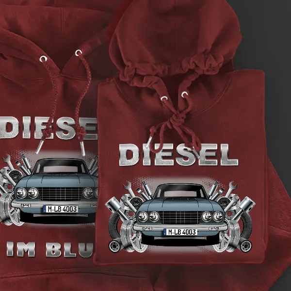 Flavia Coupe Hoodie für Damen u. Herren personalisiert mit deinem Auto u. Kennzeichen!