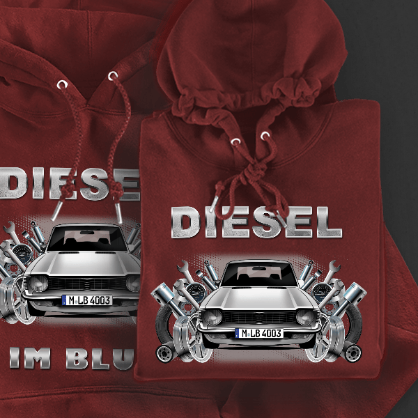 Corolla Hoodie für Damen u. Herren personalisiert mit deinem Auto u. Kennzeichen!