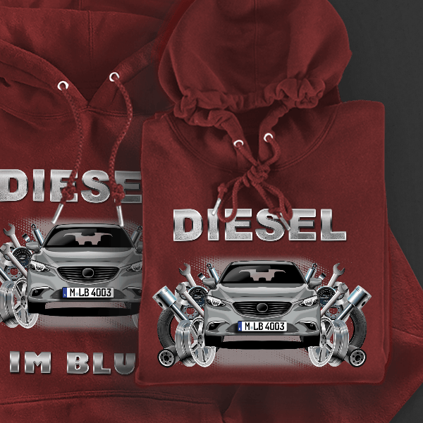 6 Caravan Hoodie für Damen u. Herren personalisiert mit deinem Auto u. Kennzeichen!