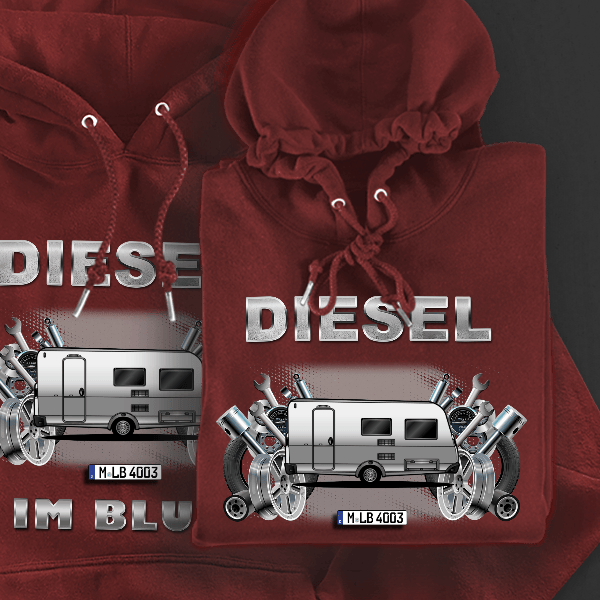 420 Hoodie für Damen u. Herren personalisiert mit deinem Campinganhänger u. Kennzeichen!