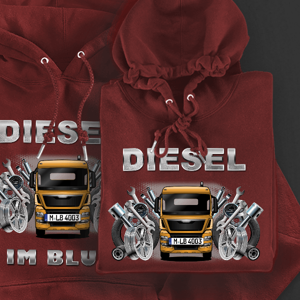 TGX 24.440 Hoodie für Damen u. Herren personalisiert mit deinem LKW u. Kennzeichen!