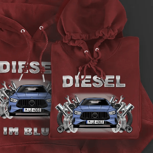 AMG GT 63 S Hoodie für Damen u. Herren personalisiert mit deinem Auto u. Kennzeichen!