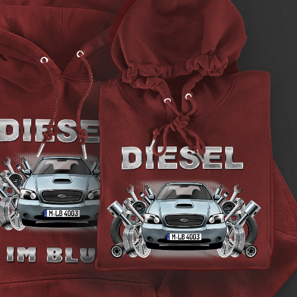 Carnival Hoodie für Damen u. Herren personalisiert mit deinem Auto u. Kennzeichen!